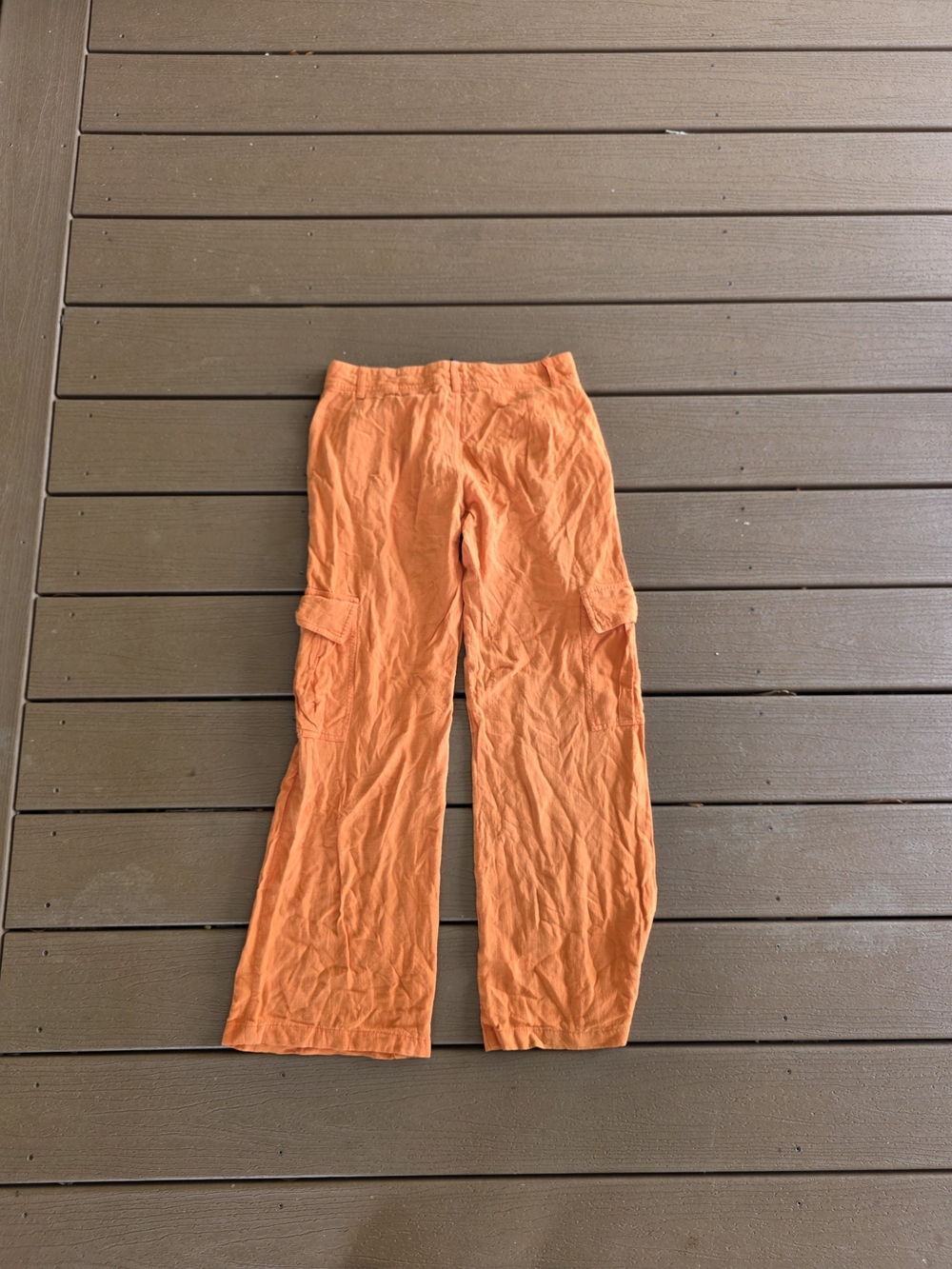 Urban Outfitters Orange Wide Leg Cargo Pants